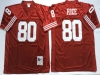 San Francisco 49ers #80 Jerry Rice Red Throwback Jersey