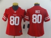 Women's San Francisco 49ers #80 Jerry Rice Red Vapor Limited Jersey