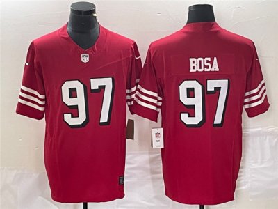 San Francisco 49ers #97 Nick Bosa Alternate Red Vapor F.U.S.E. Limited Jersey