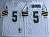 Green Bay Packers #5 Paul Hornung 1966 Throwback White Jersey