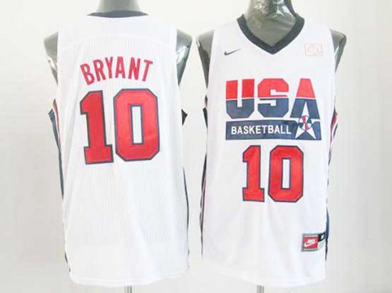 1992 Olympic Team USA #10 Clyde Drexler White Jersey