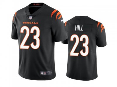 Cincinnati Bengals #23 Daxton Hill Black 2022 Vapor Limited Jersey