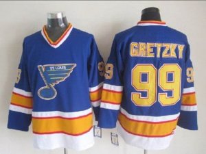 St. Louis Blues #99 Wayne Gretzky CCM Vintage Blue Jersey