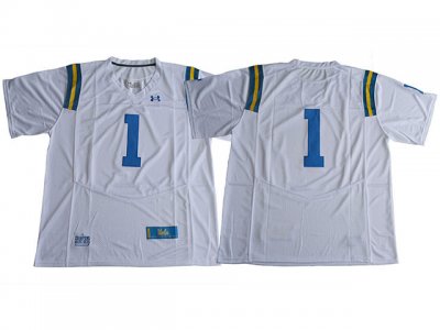 NCAA UCLA Bruins #1 White College Football Jersey