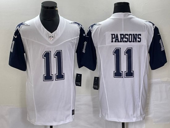 Dallas Cowboys #11 Micah Parsons White Color Rush Vapor F.U.S.E. Limited Jersey