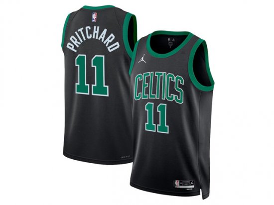 Boston Celtics #11 Payton Pritchard 2022-24 Black Statement Swingman Jersey