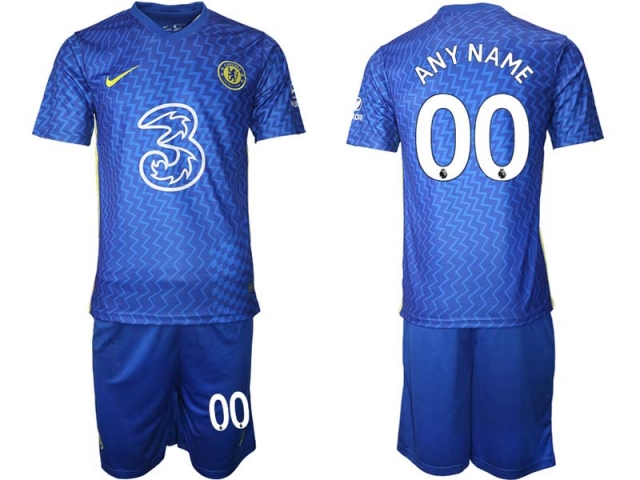 Club Chelsea Custom #00 Home Blue 2021/2022 Soccer Jersey - Click Image to Close