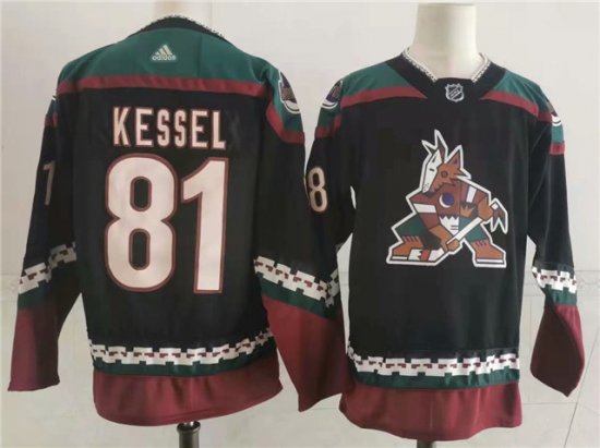 Arizona Coyotes #81 Phil Kessel Black Alternate Jersey