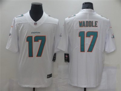 Miami Dolphins #17 Jaylen Waddle White Vapor Limited Jersey