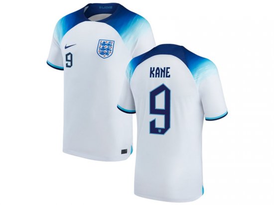 National England #9 Kane Home White 2022/23 Soccer Jersey