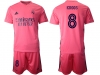 20/21 Club Real Madrid #8 Toni Kroos Away Pink Soccer Jersey