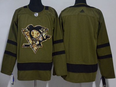 Pittsburgh Penguins Blank Olive Jersey