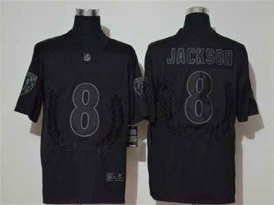 Baltimore Ravens #8 Lamar Jackson Black Peace Edition Vapor Limited Jersey