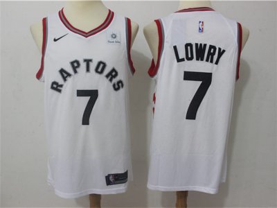 Toronto Raptors #7 Kyle Lowry White Swingman Jersey