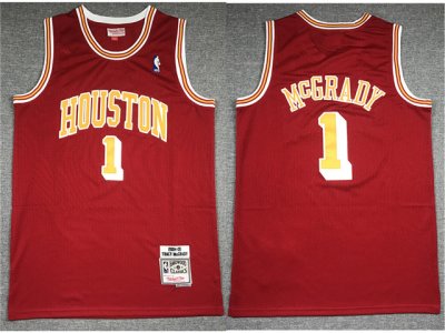 Houston Rockets #1 Tracy McGrady 2004-05 Red Hardwood Classics Jersey