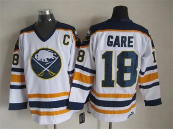 Buffalo Sabres #18 Danny Gare CCM Vintage White Jersey