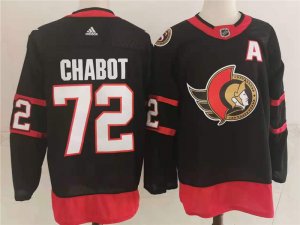 Ottawa Senators #72 Thomas Chabot Home Black Jersey