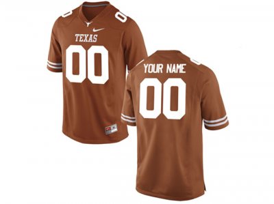 NCAA Texas Longhorns Custom #00 Orange College Football Jersey