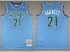 Minnesota Timberwolves #21 Kevin Garnett 1995-96 Light Blue Hardwood Classics Jersey