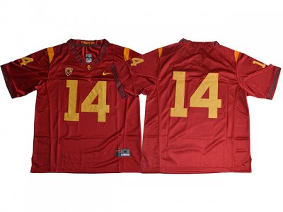 NCAA USC Trojans #14 Sam Darnold Cardinal College Football Jersey