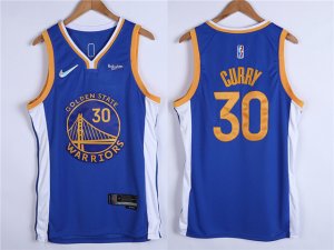 Golden State Warriors #30 Stephen Curry Blue Swingman Jersey