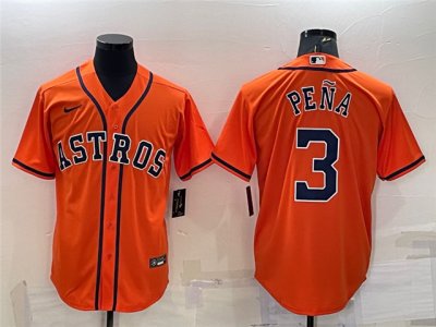 Houston Astros #3 Jeremy Pena Orange Cool Base Jersey