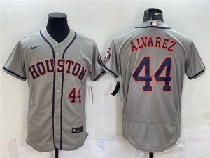 Houston Astros #44 Yordan Álvarez Gray Flex Base Jersey