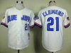 Toronto Blue Jays #21 Roger Clemens 1997 Throwback White Jersey
