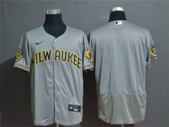 Milwaukee Brewers Blank Gary 2020 Flex Base Team Jersey