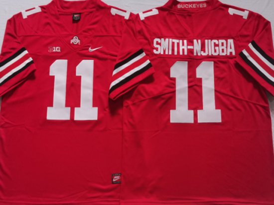 NCAA Ohio State Buckeyes #11 Jaxon Smith-Njigba Red College Jersey