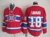 Montreal Canadiens #18 Serge Savard CCM Vintage Red Jersey