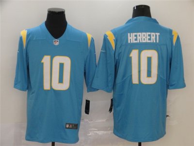 Los Angeles Chargers #10 Justin Herbert Powder Blue Vapor Limited Jersey