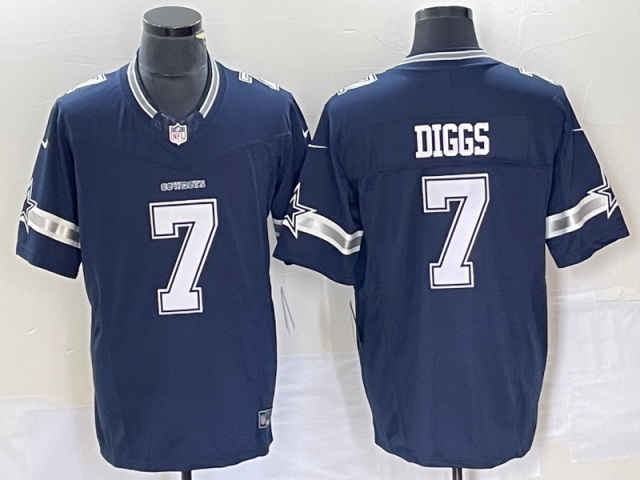 Dallas Cowboys #7 Trevon Diggs Blue Vapor F.U.S.E. Limited Jersey - Click Image to Close