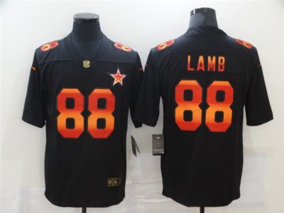 Dallas Cowboys #88 CeeDee Lamb Black Colorful Fashion Limited Jersey