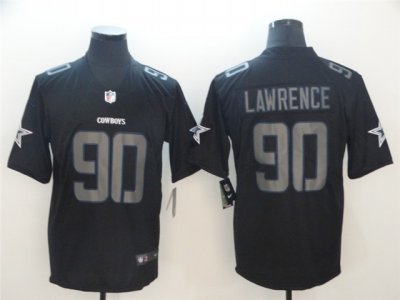 Dallas Cowboys #90 DeMarcus Lawrence Black Vapor Impact Limited Jersey