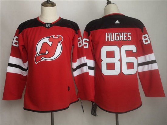 Women's Youth New Jersey Devils #86 Jack Hughes Red Jersey