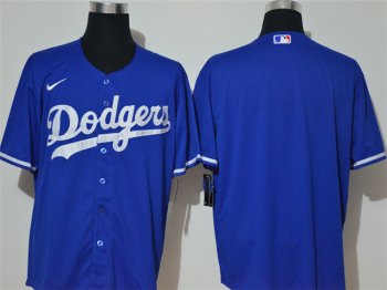 Los Angeles Dodgers Blank Royal Blue Cool Base Team Jersey