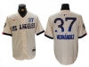 Los Angeles Dodgers #37 Teoscar Hernandez Cream 2024 City Connect Limited Jersey