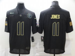 Atlanta Falcons #11 Julio Jones 2020 Black Salute To Service Limited Jersey