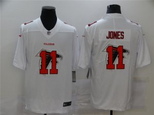 Atlanta Falcons #11 Julio Jones White Shadow Logo Limited Jersey