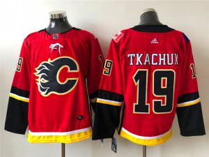 Calgary Flames #19 Matthew Tkachuk Home Red Jersey