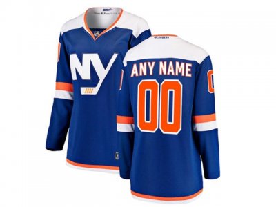 New York Islanders #00 Alternate Blue Custom Jersey