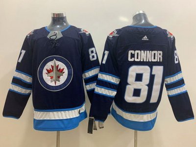 Winnipeg Jets #81 Kyle Connor Home Navy Jersey