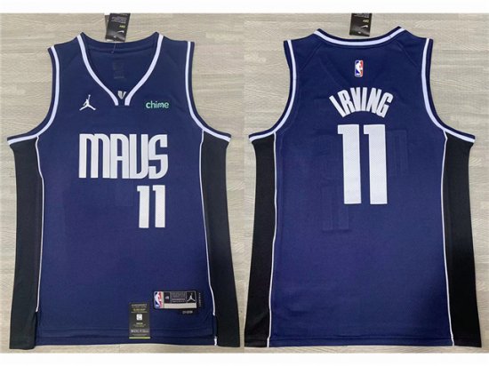 Dallas Mavericks #11 Kyrie Irving 2022-23 Navy Statement Swingman Jersey