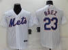 New York Mets #23 Javier Baez White Cool Base Jersey