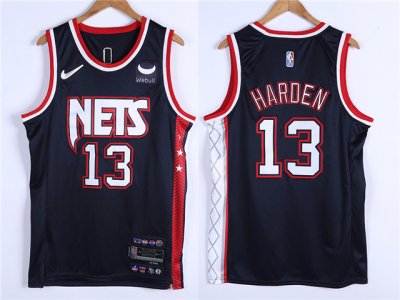 Brooklyn Nets #13 James Harden 2021-22 Black City Edition Swingman Jersey