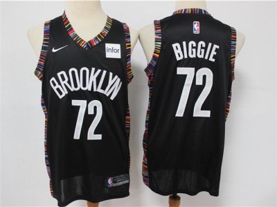 Brooklyn Nets #72 Biggie Black City Edition Swingman Jersey