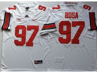 NCAA Ohio State Buckeyes #97 Joey Bosa White College Football Jersey