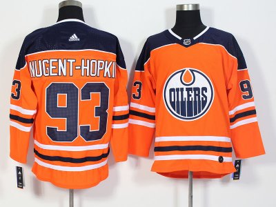 Edmonton Oilers #93 Ryan Nugent-Hopkins Orange Jersey
