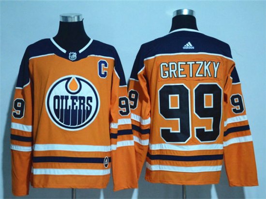 Edmonton Oilers #99 Wayne Gretzky Orange Jersey